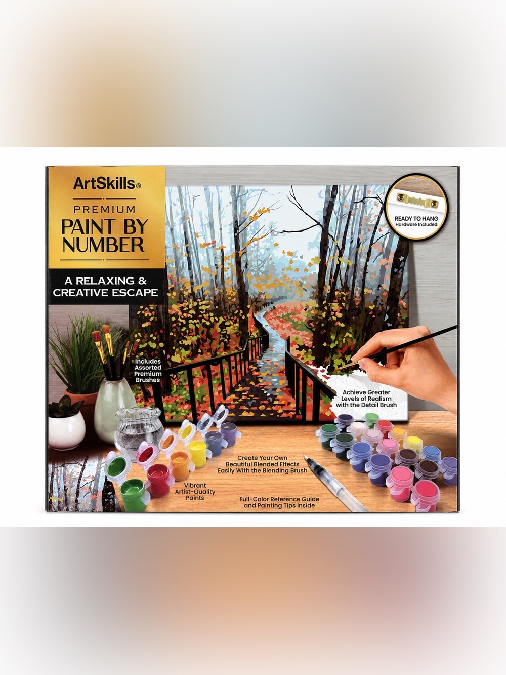ArtSkills Gold Collection Paint By Number Kits 16x20 Set of 2